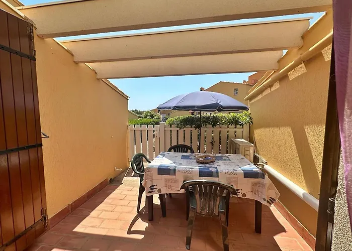 Cap D\'Agde, Appartement Bord De Mer, 50 M Plage De La Roquille, Climatise Et Wifi,